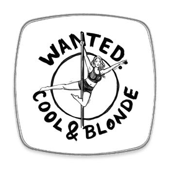 Bachelor Party: Cheers! Pole Dance – Illustration - Square fridge magnet - white - Front