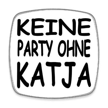 Katja - Square fridge magnet - white - Front