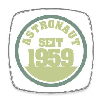 Astronaute 1959 - Magnet carré - blanc - Devant