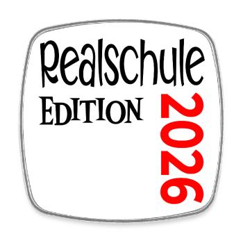 Realschulabschluss 2026 Abschluss Realschülerin - Viereckiger Kühlschrankmagnet - Weiß - Vorne