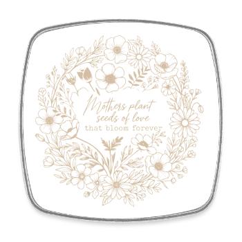 Mothers Plant Seeds of Love Shirt - Square fridge magnet - white - Front