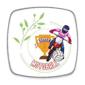 Motoball Winner Tournament Championship - Square fridge magnet - white - Front