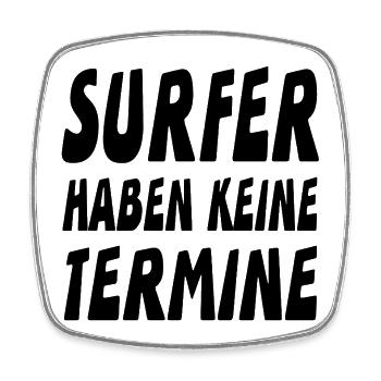 Surfer - Viereckiger Kühlschrankmagnet - Weiß - Vorne