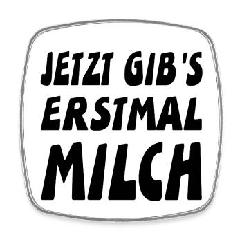 Milch - Viereckiger Kühlschrankmagnet - Weiß - Vorne