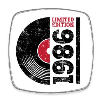 1986 Édition limitée - Magnet carré - blanc - Devant