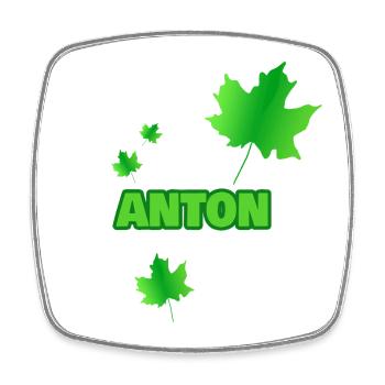 Anton de l’arbre - Magnet carré - blanc - Devant