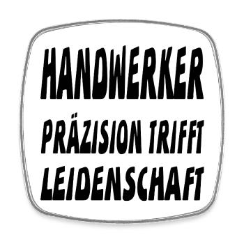 Handwerker - Viereckiger Kühlschrankmagnet - Weiß - Vorne