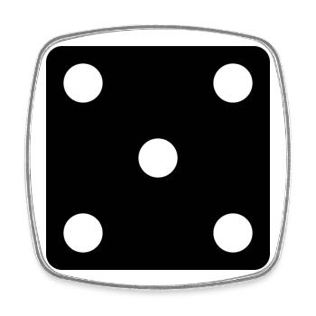 dit - Magnet carré - blanc - Devant