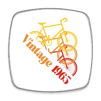Vintage 1965 - Square fridge magnet - white - Front