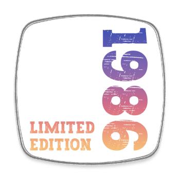 1986 Limited Edition Geburtstag - Viereckiger Kühlschrankmagnet - Weiß - Vorne