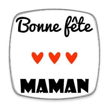 HAPPY BIRTHDAY. HAPPY MOTHER'S DAY. MAMMA. MOTHER'S DAY - Square fridge magnet - white - Front