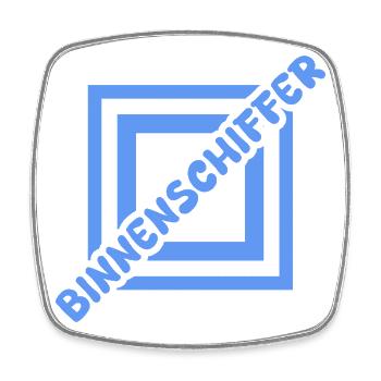 Berufung Binnenschiffer - Viereckiger Kühlschrankmagnet - Weiß - Vorne