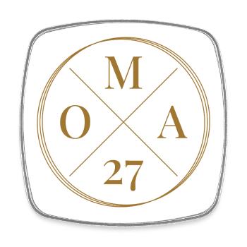 Granny 27 - Square fridge magnet - white - Front