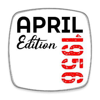71. Geburtstag April 1956 - Viereckiger Kühlschrankmagnet - Weiß - Vorne