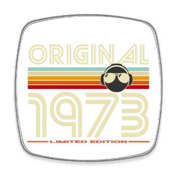 Original 1973 Limited Edition Retro - Square fridge magnet - white - Front
