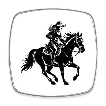 Cow - Square fridge magnet - white - Front