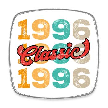 Classique 1996 - Magnet carré - blanc - Devant