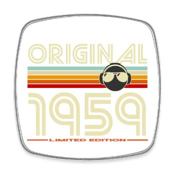 Rétro 1959 Édition Limitée - Magnet carré - blanc - Devant
