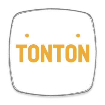 cadeau pour tonton le meilleur tonton au monde - Magnet carré - blanc - Devant