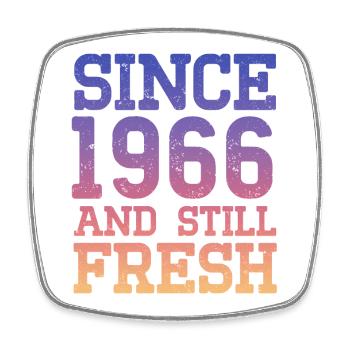 1966 60th Birthday - Square fridge magnet - white - Front
