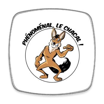 Phénoménal, le chacal ! - Magnet carré - blanc - Devant