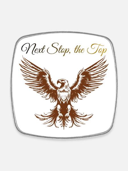 Design Sigura : Next Step, le Top - Magnet carré - blanc