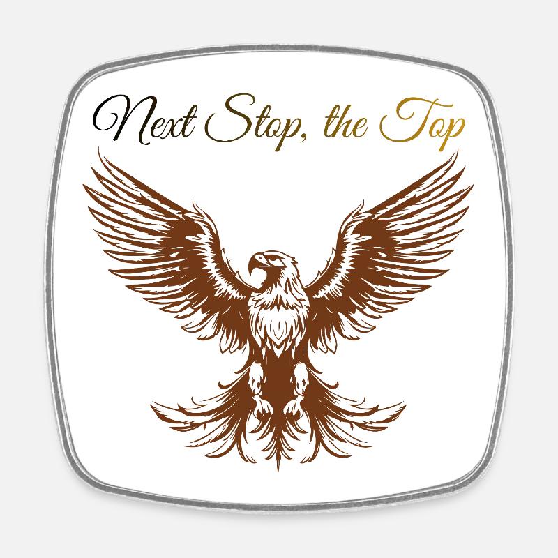 Design Sigura : Next Step, le Top - Magnet carré - blanc