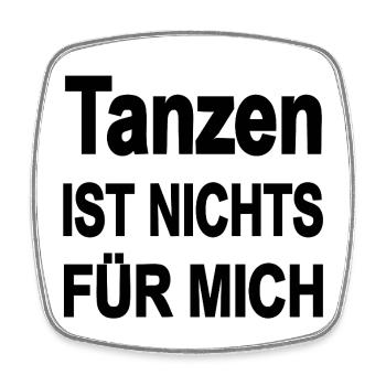 Tanzen - Viereckiger Kühlschrankmagnet - Weiß - Vorne