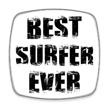 Best surfer of all time - Square fridge magnet - white - Front