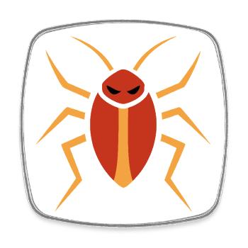 Kacarlake, Insecte - Magnet carré - blanc - Devant