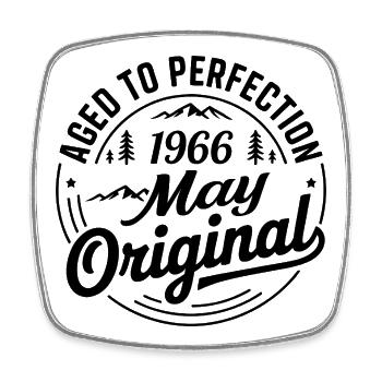 May 1966 – Legend of the Peaks and Mountains - Square fridge magnet - white - Front