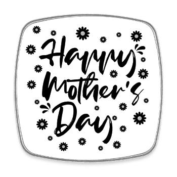 Happy Mothers Day Geschenkhemd - Viereckiger Kühlschrankmagnet - Weiß - Vorne