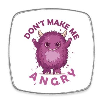 Little Monster - Square fridge magnet - white - Front