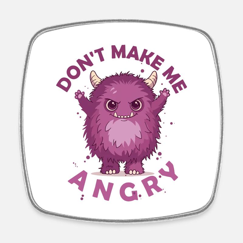 Little Monster - Square fridge magnet - white