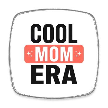 Coole Mom Era  - Viereckiger Kühlschrankmagnet - Weiß - Vorne