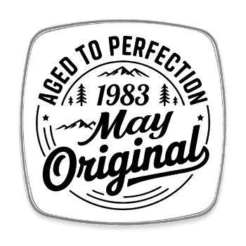 May 1983 – Legend of the Peaks and Mountains - Square fridge magnet - white - Front