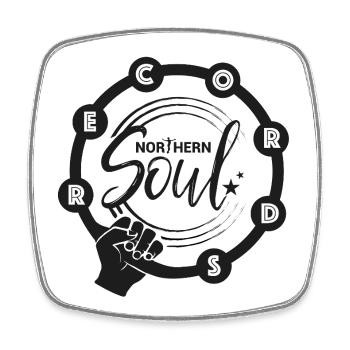 Northern Soul Records - Square fridge magnet - white - Front