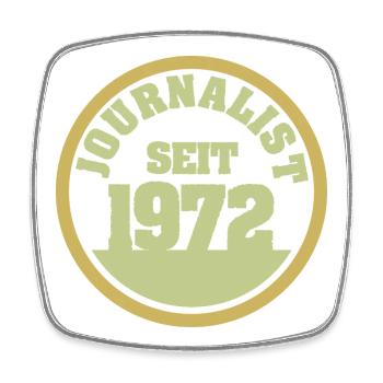1972 - Viereckiger Kühlschrankmagnet - Weiß - Vorne