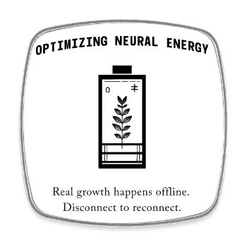 Neural Energy Backprint – Minimalist Aesthetic - Square fridge magnet - white - Front