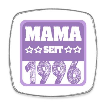 Mutti 1996 - Viereckiger Kühlschrankmagnet - Weiß - Vorne