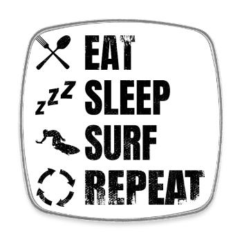 Funny Surfer Saying - Square fridge magnet - white - Front