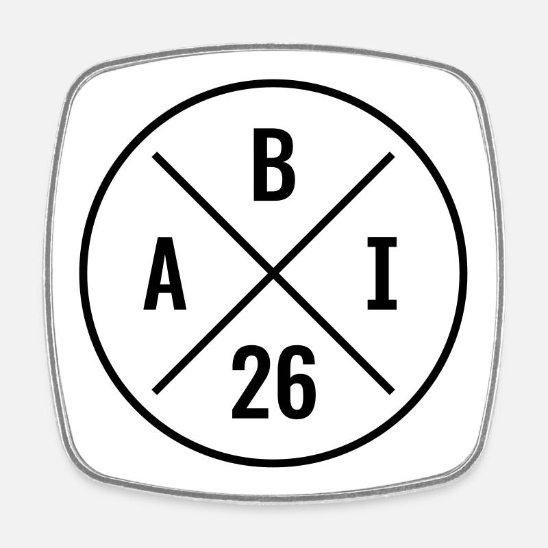 ABI 2026 - Square fridge magnet - white