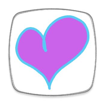 Herz Valentin Liebe Freundin Freund - Viereckiger Kühlschrankmagnet - Weiß - Vorne