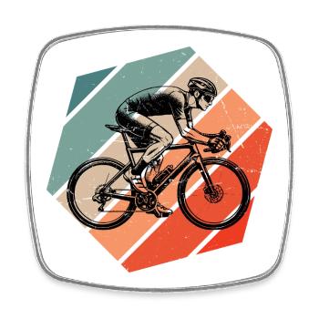 Geschenkidee für einen Roadbike mit Roadbike - Viereckiger Kühlschrankmagnet - Weiß - Vorne