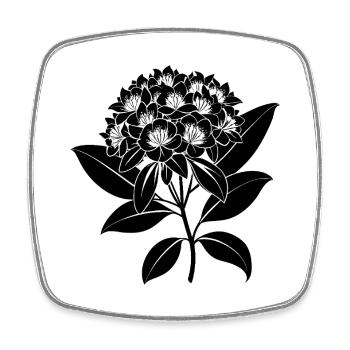 Mountain Laurel Flower - Square fridge magnet - white - Front