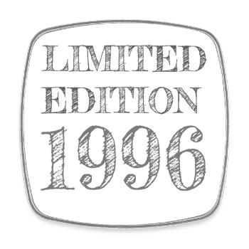 30e anniversaire du millésime 1996 - Magnet carré - blanc - Devant