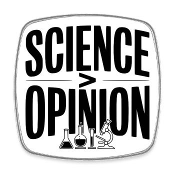 Science > Opinion - Magnet carré - blanc - Devant