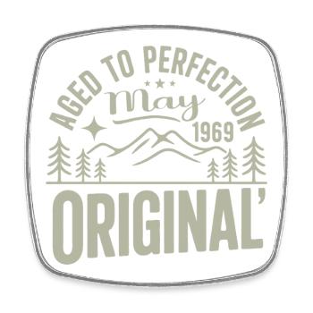 May 1969 – Legend of the Peaks and Mountains - Square fridge magnet - white - Front