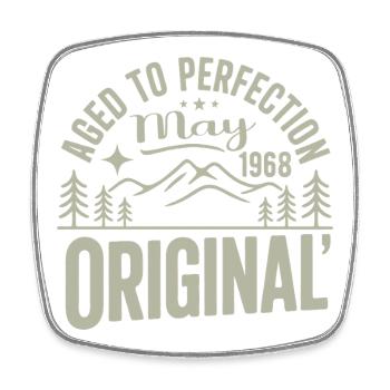 May 1968 – Legend of the Peaks and Mountains - Square fridge magnet - white - Front