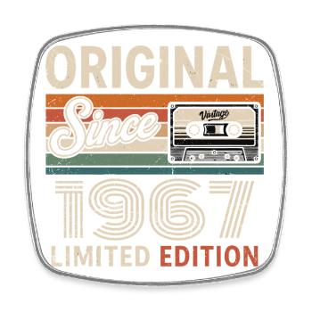 Vintage 1975 Legend Retro Birthday 1967 - Square fridge magnet - white - Front
